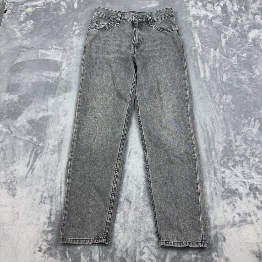 Levi's 550 92 Jeans Mens Tag Size 29X32 (Fits 27X29) Gray Denim Relaxed Fit
